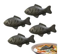 4pcs Iron Fish, Lucky Iron Fish, Vegan Supplement for Daily Cooking and Outdoor Camping