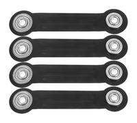 4Pcs Iron Glider Bearing Arm Brackets Black for Outdoor Patio | Smooth moving porch glider and bench replacement parts, easy install with mounting holes, compatible with garden rockers