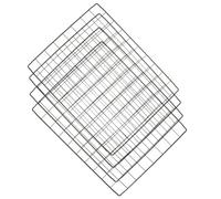 4pcs Iron Mesh Fence Panels for Dogs, Expandable Crate | No Tools Required, Splicing Design, Black Finish, Garden Protection, Turtle and Poultry Coop Use