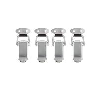 4PCS Iron.Toggle Latch Catch Lock 2.1 * 4.5cm Spring Toggle Latch Hasp Tension Clasp for Wood Box Toolbox Latches