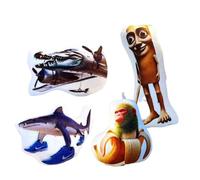 4pcs Italian Brainrot Sound Keyring, Adorable Tralalero Tralala Plush Tung Tung Tun for Kids and Adults, for Fans, Cute Shark Plush for Imaginative Play