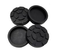 4pcs Jack Pad 125mm Diameter Lift Rubber Pad Frame Rail Adapter For Pinch Weld Side Lifter Jacks Automotive 2-Post Hydraulic Low Profile Floor Jack