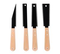4PCS Japanese Saw, Temple Tool for Woodworking Black Flush Cut Saw Joinery Tools with Blade for Trimming Pruning Woodworking Tool
