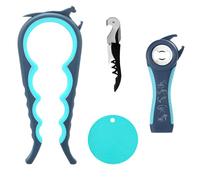 4Pcs Jar Opener for Arthritis Hands, Bottle Opener for Weak Hands UK, Open Sesame 6 in 1 Tool UK, Universal Lid Opener for Jars and Bottles, Easy Grip Opening Tool for Elderly & Seniors