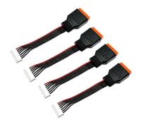 4Pcs JST-XH Balance Cable 2-6S 3S Lipo Battery Balance Charger Extend Expansion Plug Leads Adapter Conversion Line for RC Vehicles Lipo Battery Charging（20cm）