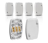 4Pcs Junction Box, 13Amp 250v Electrical Junction Box, 3 Core Cable Connectors, Electrical Connectors for Indoor and Outdoor Wire Connecting and Protecting