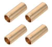 4pcs K7129100 Brass Trailer Leaf Spring Bushings | Replacement Shackle Bushings, Trailer Axle Fit, Golden Brass Finish, Fit Design for Stable Suspension
