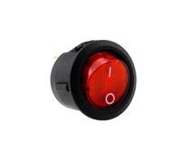 4Pcs KCD1 5V-12V / 220v ON/OFF Round Rocker Switch LED Illuminated Car Dashboard Dash Boat Van With Light(4Pcs Red,220V)