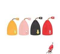 4Pcs Key Pouch Rabbit Key Sleeve, Key Rings For Car Keys, Key Ring Holders, Car Key Ring, Key Holder Large Capacity Not Easy To Pull Down Key Bag Car Key Case For Men Women