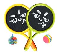 4Pcs Kids Badminton Set Interactive Safe Fun Child-friendly Kids Tennis Racket Set Includes 2 Racket, 2 Different Ball Outdoor Sports for Children, Badminton for