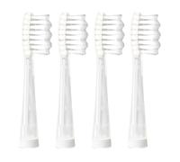 4Pcs Kids Electric Toothbrush for Dada-Tech DT-BB1 DT-977 DT-K6 SEAGO SG-513 SG-977/EK6 Brush-Baby WildOnes/KIDZSONIC, Children Soft Bristles Gentle Cleaning Tranparent Toothbrush Heads