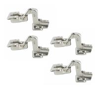 4PCS Kitchen Cabinet Wardrobe Door Hinges, Slide-On 48mm 110 Degree Self Close Full Overlay Standard Hinges for Kitchen Hidden Hardware Cupboard