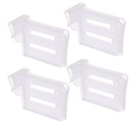 4PCS Kitchen Refrigerator Dividers Separators, Fridge Drawer Dividers Plastic Fridge Shelf Refrigerator Separators, Freezer Shelf Kitchen Space Saver Organization