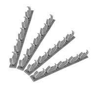 4pcs Kitchen Spice Rack Bottle Clips, Gray Kitchen Storage Organizer for Corner Cabinet, Pantry Spice Clips and Syrup Holder, Wall Hanging and Countertop Seasoning Rack