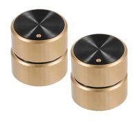 4pcs Kitchen Timer Replacement Knob with D-Shaped Shaft Gold Plastic | Restores Timer Accuracy with Precise Control, High Deformation Resistance, Textured Antislip Surface