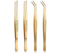 4Pcs Kitchen Tweezers Tongs 25cm Extra-Long Heavy Duty Cooking Tweezers