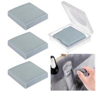 4Pcs Kneaded Art Erasers, Grey Kneadable Artists Putty Rubber,Create Highlights, Erase or Lighten Sketching Erasing Blurring Highlighting for Adults on School Office