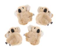 4pcs Koala Hair Clips Lambswool Adorable Barrettes for Kids Teens