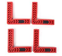 4Pcs L - Shape Right Angle Positioner Corner Clamp for Woodworking, 90 Degree Precision Alignment Tool with Clear Scale, High - Hardness Engineering Plastic, for Carpentry, DIY, an