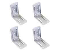 4PCS L Shape Wooden Box Corner Brackets with Hole,35*90MM Iron Wooden Corner Protectors,Right Angle Brackets for Wood Box Case Fixing