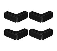 4pcs L Shaped Aquarium Glass Clamp Aluminum Alloy Right Angle Bracket Black | Double-sided Glass Clip Holder Reduces Stress Concentrations, Seal-Safe Reinforcement, for Rimless Aquariums and Aquarium