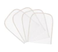 4pcs Lace Net for Wig Making, HD Lace Material | Front Closure Piece Only, Reusable White Netting, for Salon Professionals, Theatre Styling, Cosplay Parties