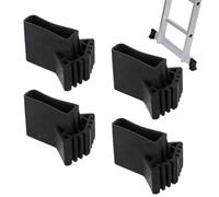 4Pcs Ladder Feet Covers, Non-Slip Rubber Pad Foot Stabiliser for Step Ladders, Universal Extension Ladder Folding Ladder Accessory