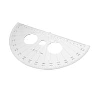 4pcs Large Clear Plastic Protractor - Geometry Tool for High/Middle School Math Classroom