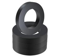 4PCS Large Ferrite Ring Magnet - Grade 10 Big Magnets Heavy Duty, OD60mm x ID32mm x 10mm, Ceramic Circular Magnets for Industry Science, School,Crafts and Hobbies