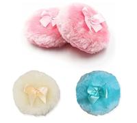 4pcs Large Fluffy Plush Body Puff, Large Fluffy Powder Puff, Talcum Powder Puff, Ultra Soft Washable Reusable, Ultra Soft Body Powder Puff Powder Puffs for Face Powder