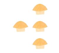 4pcs Latex Bald Cap Set Realistic Khaki Head Cover for Adults