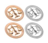 4pcs Law Theme Brooch Justice Scale Alloy Lapel Pin for Lawyers