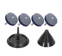 4Pcs Lawn Mower Blade Sharpener with Balancer Power Device Universal Rotating Lawnmower Sharpen Grindstone Garden Accessories