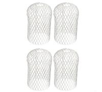 4Pcs Leaf Filter Drain Filter Cap Leaf Filter Aluminum Metal Mesh Gutter Leaf Debris Mud Trap Guards, Easy Installation, No Tools Required