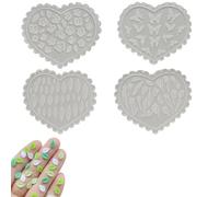 4PCS Leaf Flower Butterfly Tulip Moulds for DIY Jewelry Making, Translucent Polymer Clay Tools, Reusable Clay Moulds for Home Decor and Gift Crafting