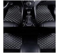 4Pcs Leather Car Floor For Porsche Panamera Sport Turismo 2016-2023, All Weather Front Rear Row Carpet Waterproof Protection Car Accessories,Black Beige