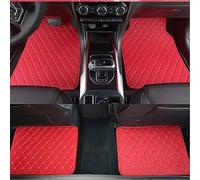 4Pcs Leather Car Floor Mats For Mazda CX-5 2017-2024,Waterproof Front Rear Full Set Auto Rugs Car Carpet Accessories Interior,Red