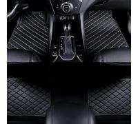 4Pcs Leather Car Floor Mats Set for Dodge Challenger 2015-2019, Custom All-Weather Anti-Slip Waterproof Auto Floor Liners Carpet Protection Pads,Black