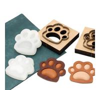 4pcs Leather Cutting Die Set, Leather Dies for Cutting Shapes, Cutter for Keychains, Punching Mold Dog Paw for DIY Craft (Dog's paw)