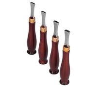 4pcs Leather Edgers Professional Trimming Working Kit with Wooden Handle for Craft Leather Cutting At Craft Lovers. EdgerLeather ShovelLeather B CutterLeather