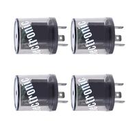 4PCS LED Flasher Relay, 12V 3-Pin Electric LED Turn Signal Relay,Round LED Flasher Relay, signal relay, hazard flasher, Flasher relay LED turn signals for airplanes, trains, ships, automobiles