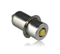 4Pcs LED Flashlight Bulb, 3W 6-24V P13.5S High Bright LED Light Bulb, Torch Lamp Emergency Work Light Replacement Bulb(White Light)