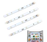 4Pcs LED Fridge Strip Light for RONGSHENG/HISENSE, DC12V 2W Refrigerator Lighting Bar Replacement for E349766 MDDZ-162A 1629348 KIFF5017 KIFF5020 KIFF7017 KIFF7020 KSBNDIX18 E56334 [Energy Class
