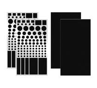 4Pcs LED Light Blocking Stickers Light Dimming LED Covers Blackout Filters for Routers Clocks TV Electronics Appliances Including Pre-Cut and Complete Ones LED Filters Dimming 50% ~ 100%(Black)