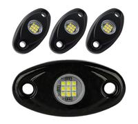4pcs LED Rock Lights Underglow Lighting for Car and Off-road