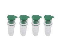 4PCS Lemon Squeezer, Plastic Manual Juicer Extractor Screw Top Lemon Mini Squeezer with Ergonomic Handle Easy to Clean for Cocktails Cooking BBQ (Green)