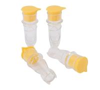 4PCS Lemon Squeezer, Plastic Manual Juicer Extractor Screw Top Lemon Mini Squeezer with Ergonomic Handle Easy to Clean for Cocktails Cooking BBQ (Yellow)