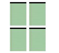 4Pcs Letter Size Colored Notepads Lined Writing Pad 50Sheets Each Pad for Students Professional Daily Planning Letter Size Colored Notepad Supplies Notepad Stylish Tearable Notebooks