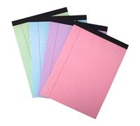 4Pcs Letter Size Colored Notepads Lined Writing Pad 50Sheets Each Pad for Students Professional Daily Planning Letter Size Colored Notepad Supplies Notepad Stylish Tearable Notebooks