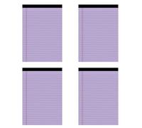 4Pcs Letter Size Notebooks Colorful Notepads 50Sheets Lined Each Pad for Note Taking Planning School Office Supplies Letter Size Colored Notepad